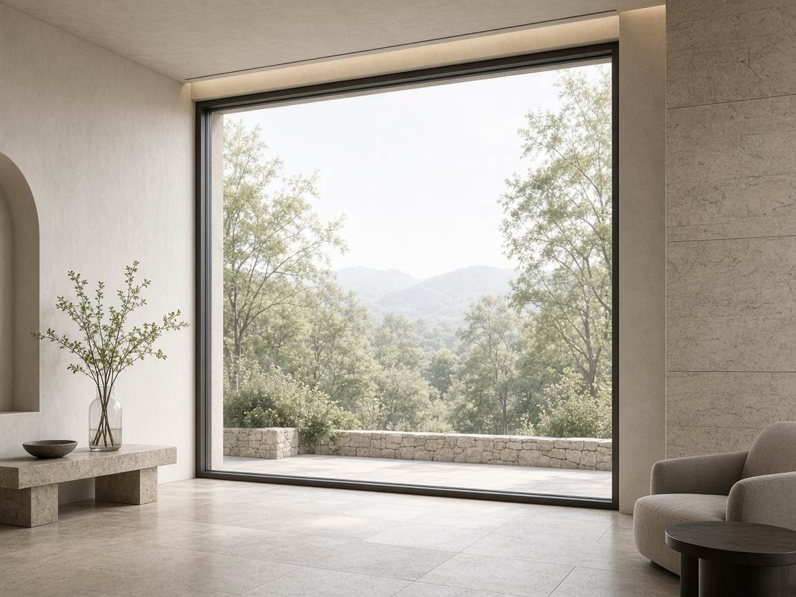 Large fixed aluminum window